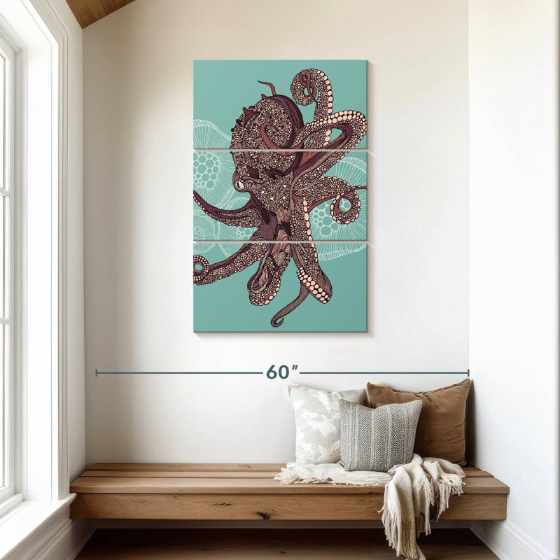 Brampt Octopus Bloom, 45" H x 28" W