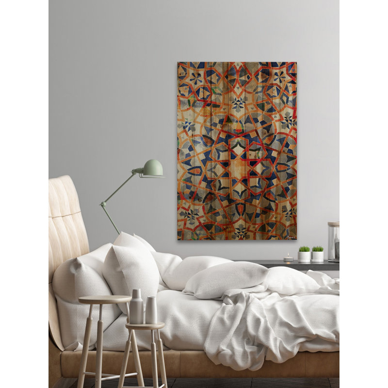 Figuig par Parvez Taj - reproduction sur bois, H 45 po x l 30 po x P 1,5 po