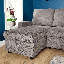 Kingston Upholstered L-shaped Sofa Bed & Chaise