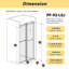 Frameless Double Sliding Shower Door