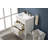Gwenda 24 " W Freestanding Standard 1 Single Vanity Bathroom Vanity With Porcelain Top-1667664831