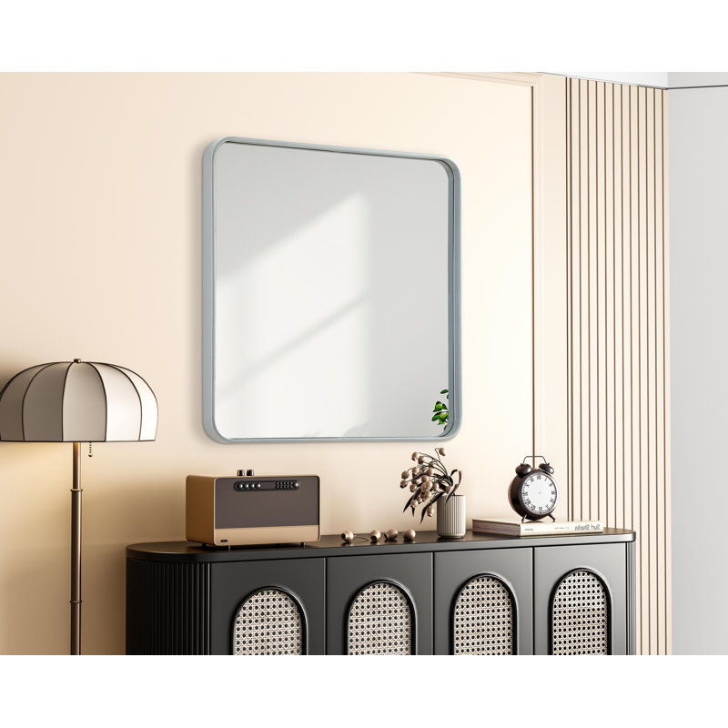 Miroir Erath, Argent argent, 30 po x 30 po