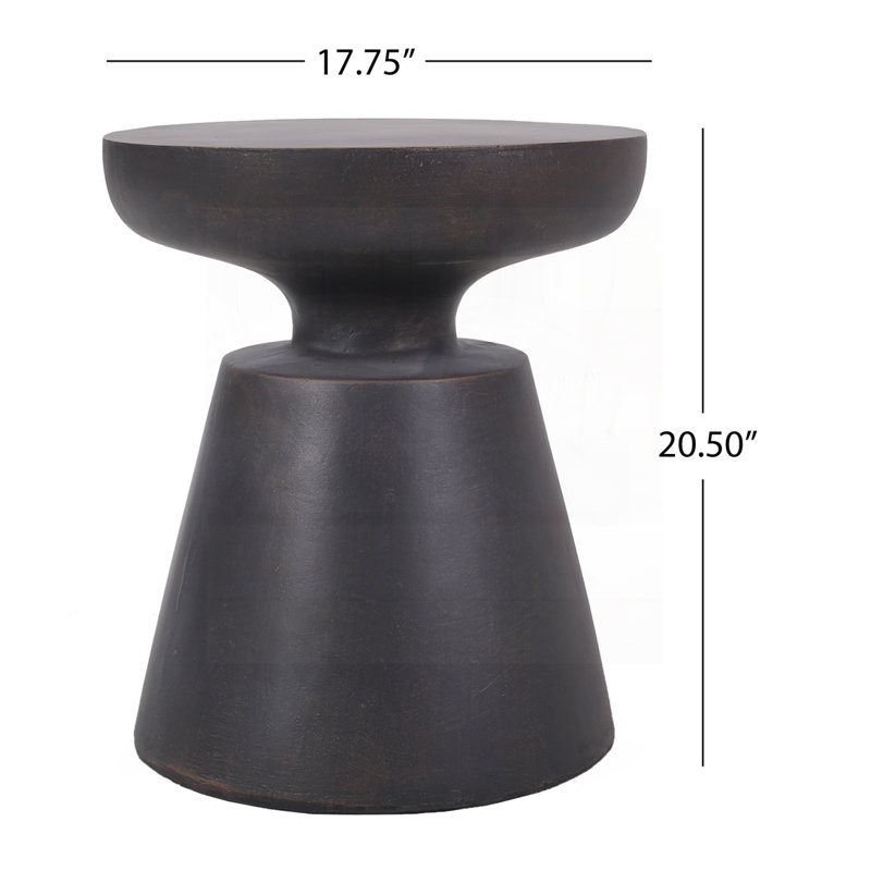 Table d'appoint d'extérieur en béton léger