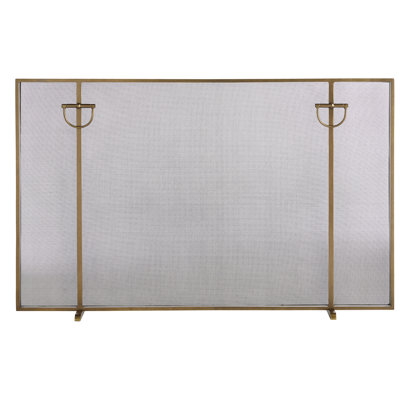 Brooklyn 1 Panel Iron Fireplace Screen