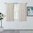 Waubun 100% Sustainable Cotton Blend Chevron Texture Unlined Light Filtering Rod Pocket Panel-68851957-68851954