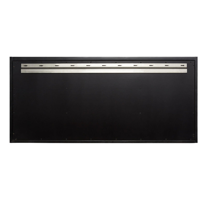 48" Dita Single Bathroom Vanity Set with Rectangular Undermount Sink, Artic White Quartz, Black