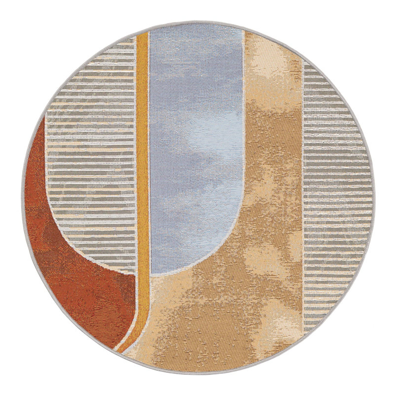 Keazia Indoor/Outdoor Area Rug, Round 3'3"