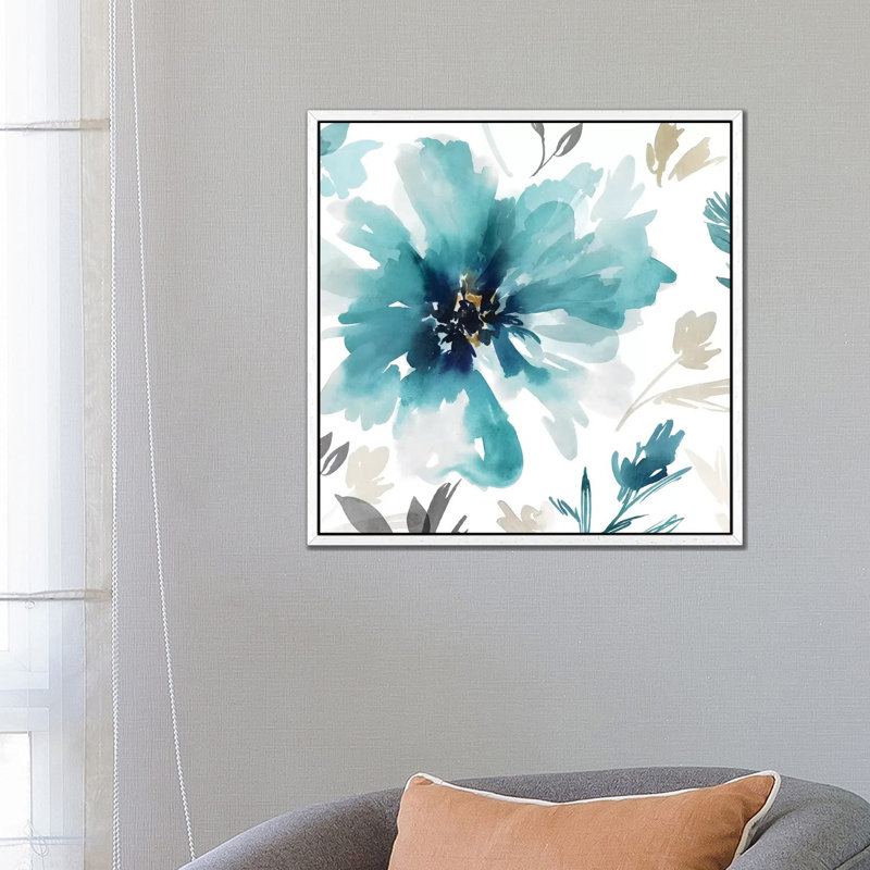 Finesse I by Isabelle Z - Painting on Canvas, White Framed, 66.04 cm H x 66.04 cm W