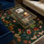 Tapis botanique 100% coton forêt lavable à la machine 4 pi x 6 pi