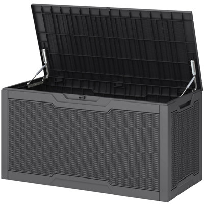 Quartey 100 Gallons Water Resistant Resin Lockable Deck Box by Ebern Designs