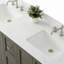 Ensemble de meuble-lavabo autoportant à double cuve 60 "avec plateau Komarek-1791654319