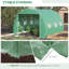 Serre de tunnel encastré 10 pi x 10 pi x 6,5 pi Outsunny