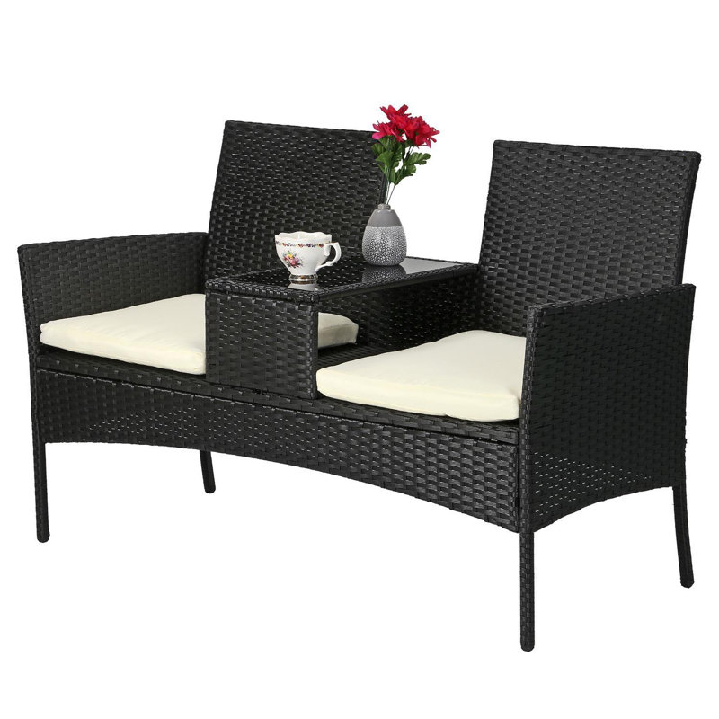 0cm Wide Loveseat, Beige