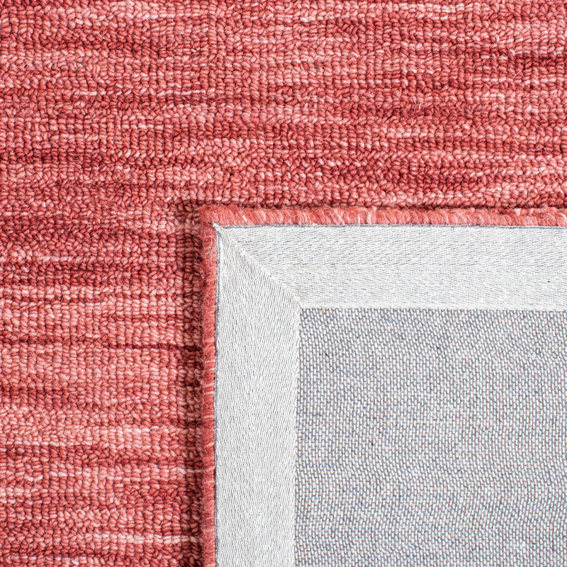 Metro Hand Tufted Wool/Cotton Rug in Orange, Round 6'