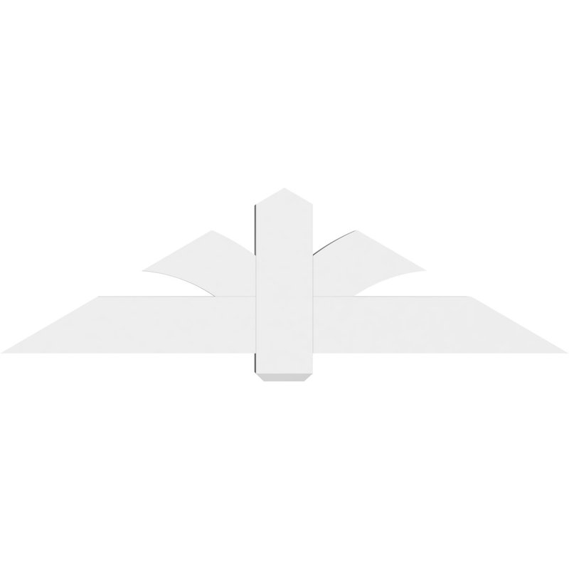 Support pour pignon en PVC Redmond, H 17,5 po x l 60 po (pas 7/12), P 4 po x F 6 po