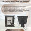 Cadre photo en résine rustique avec décorations de loups, faux plateau de table, cadre unique en bois pour photos de la faune