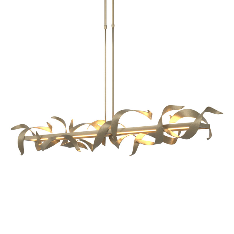 Folio Kitchen Island Linear LED Pendant, Soft Gold