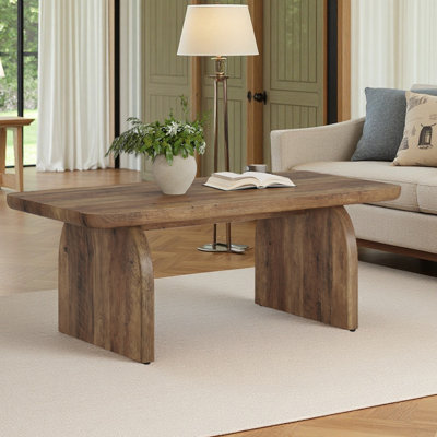 Coffee Table for Living Room, 47-Inch Farmhouse Rectangule Centre Tea Table