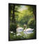 «Swans Refuge By The Lake II», reproduction d'art mural Swans Animal-97171041-97171036