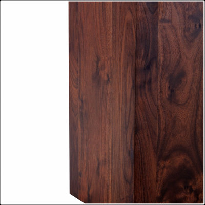 12x12x20 Inch Walnut Wood Grain MDF Coffee Table - Luxurious Design, Perfect Living Room Accent, Fashion Texture for Various Scenes