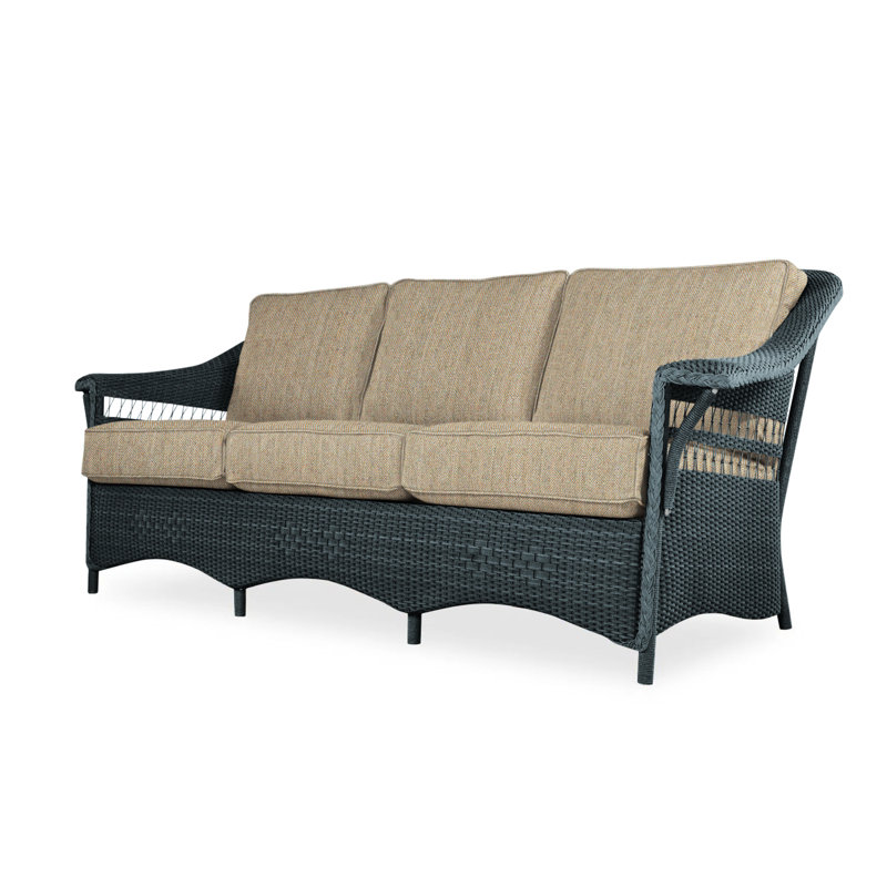 Nantucket Outdoor 3 - Seat Patio Sofa, Remy Pebble, Mink