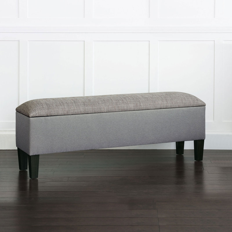 Andes Upholstered Storage Bench, 16" H x 60" W x 22" D