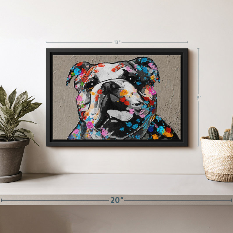 Animal "Art mural", H 9 po x l 13 po