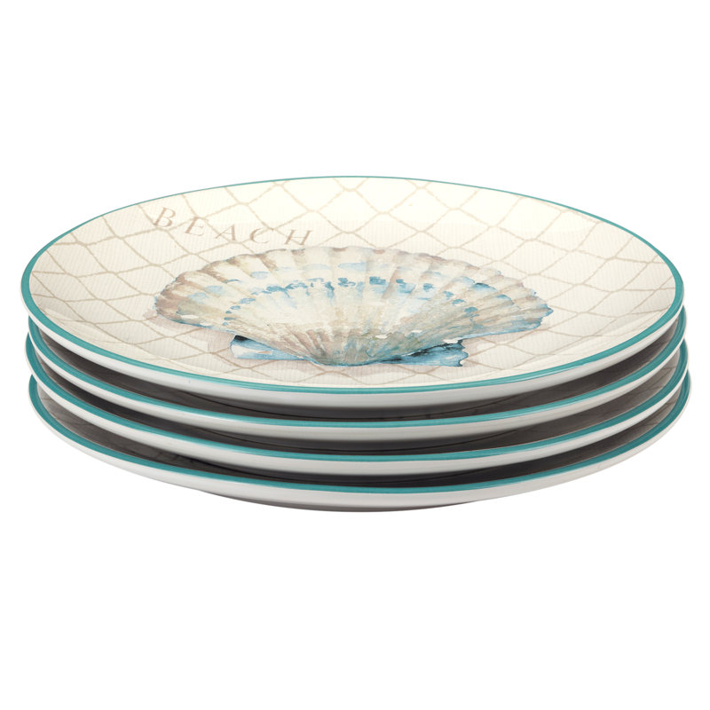 Ocean View Set of 4 Dinner Plates