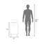 Meuble-lavabo de salle de bain avec lavabo, 1 porte, 4 pieds-1592930841