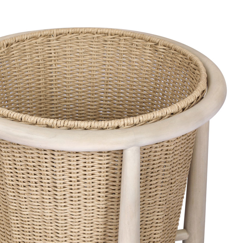 Kernan Basket-Single Twisted Black Hyacinth, Single Twisted Harvest