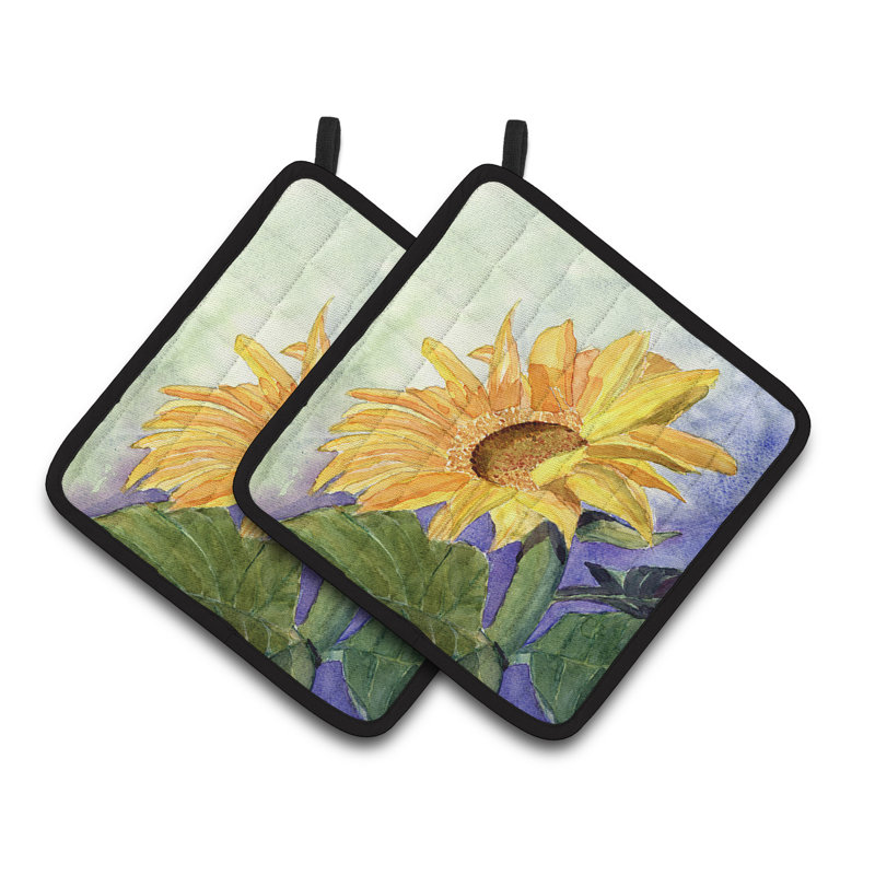 Cuisinier poignée east urban home fleur-tournesol