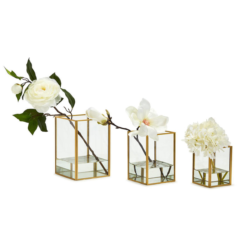 Set Of 3 Rectangular Windows Vase