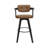 29.9" Modern Swivel Upholstered Bar Stool With Solid Wood Frame  (Set Of 2)-1638089954