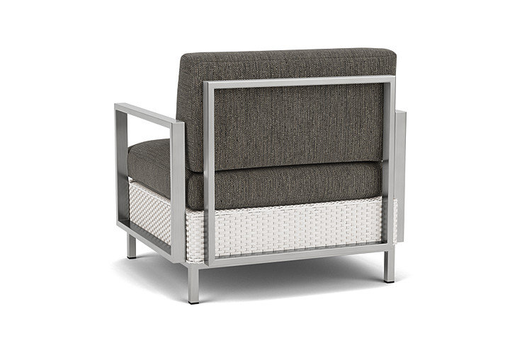 Elements Outdoor Lounge Chair, White, Cottage Pepper