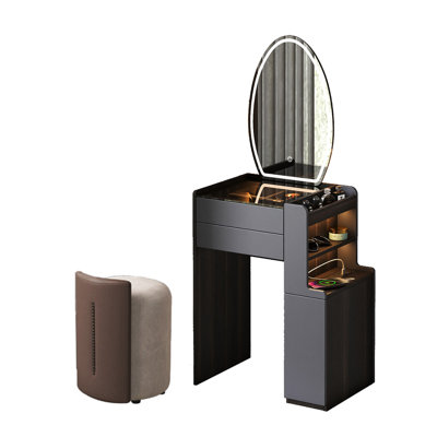 Coiffeuse italienne minimaliste de 70 cm avec miroir de maquillage