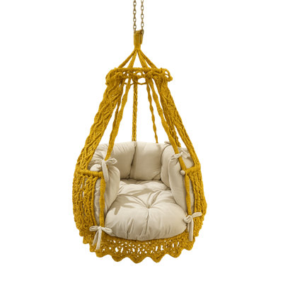 Bambi Hanging Swing Chair With Backrest For Indoor And Outdoor Use