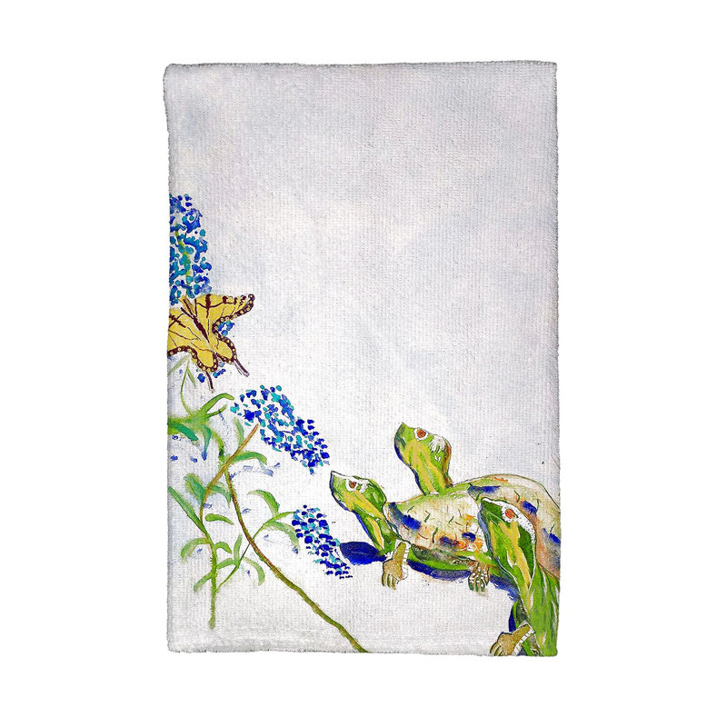 Serviette à thé et papillons