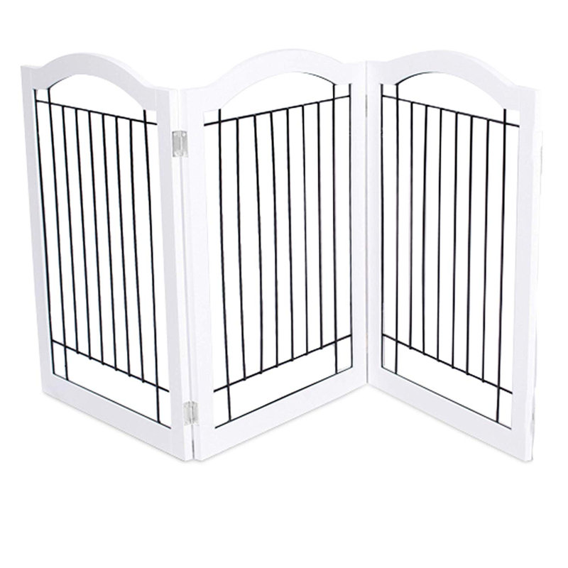 Barrière autoportante pour animaux, Blanc