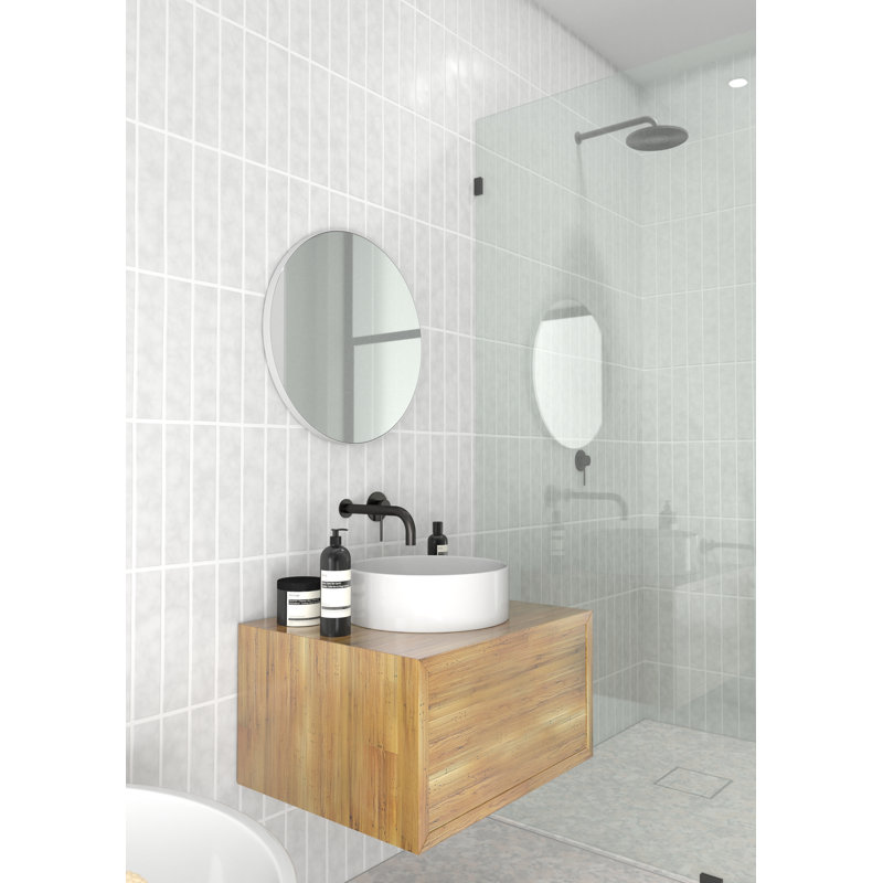 Modern & Contemporary Bathroom/Vanity Mirror, Satin Brass