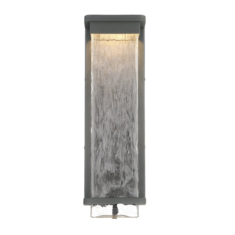 Vitrine LED Outdoor Flush Mount, Black, 21" H x 6.5" W x 4" D