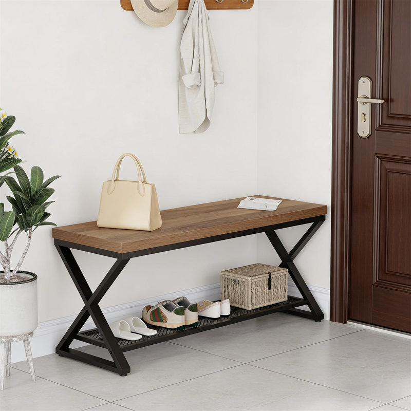 Premium Wooden Shoe Cabinet For Home, 18" H x 47" W x 14" D
