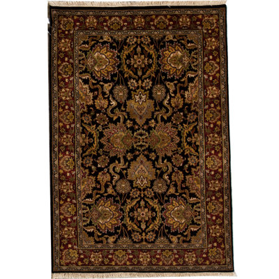 Oriental Area Rug in Black/Brown