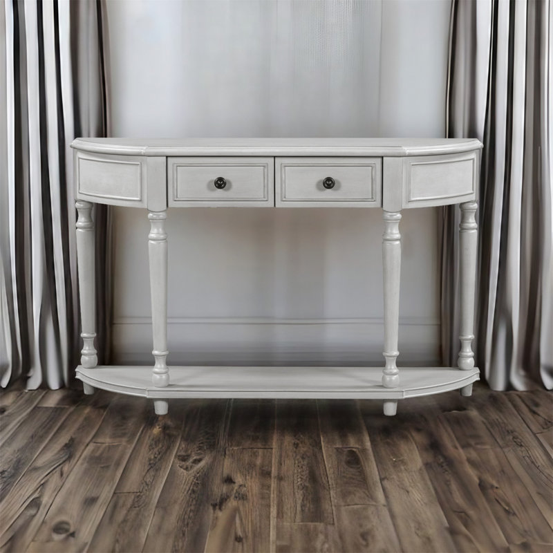 Aagand 52.00'' Console Table, Gray Wash, Gray Wash