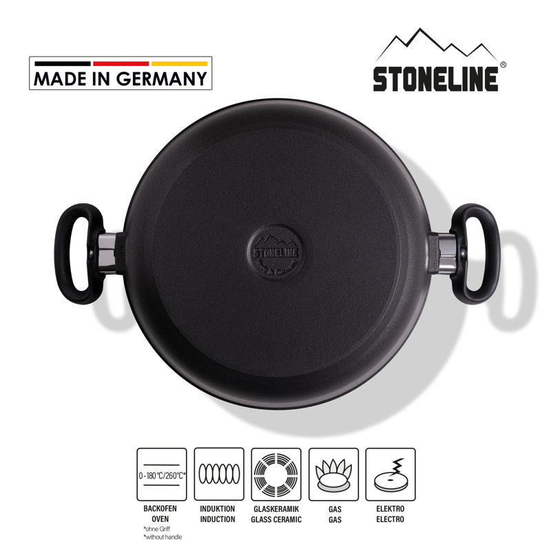 Stoneline Non-Stick Aluminum Standard Pot, 34cm