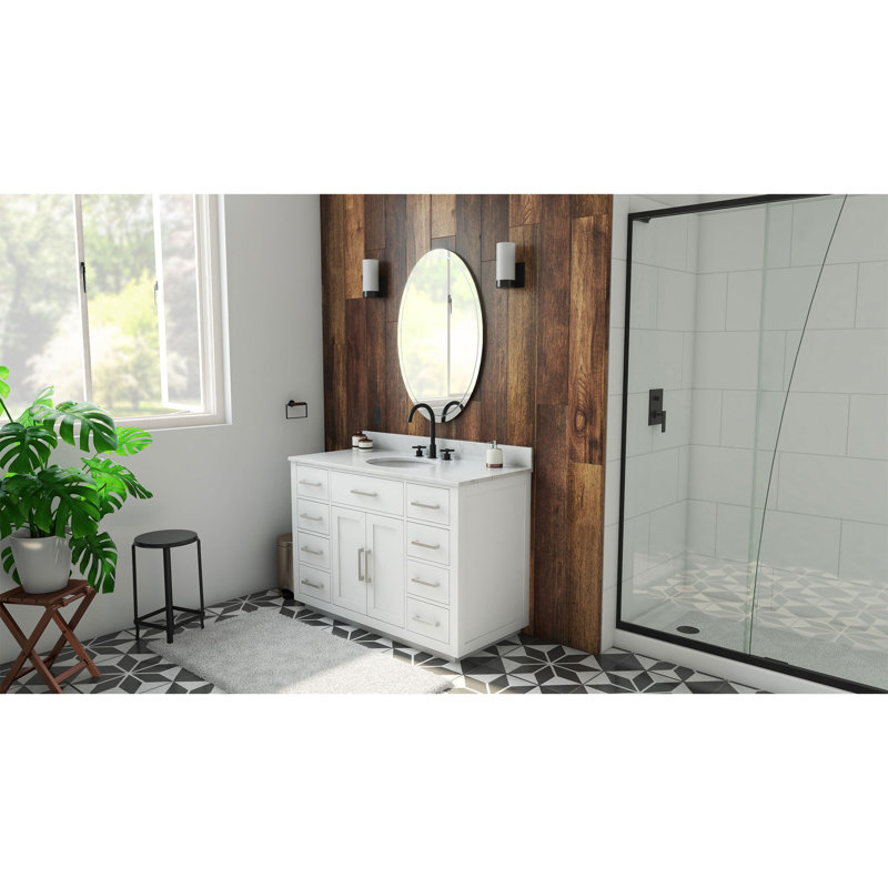 Dexterity 48" Single Bathroom Vanity Set, White