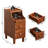 Solid Wood End Table With Storage-1119415614
