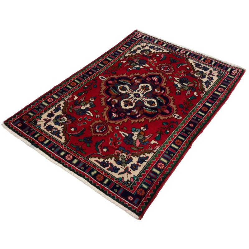 Niroy Oriental Area Rug in Red