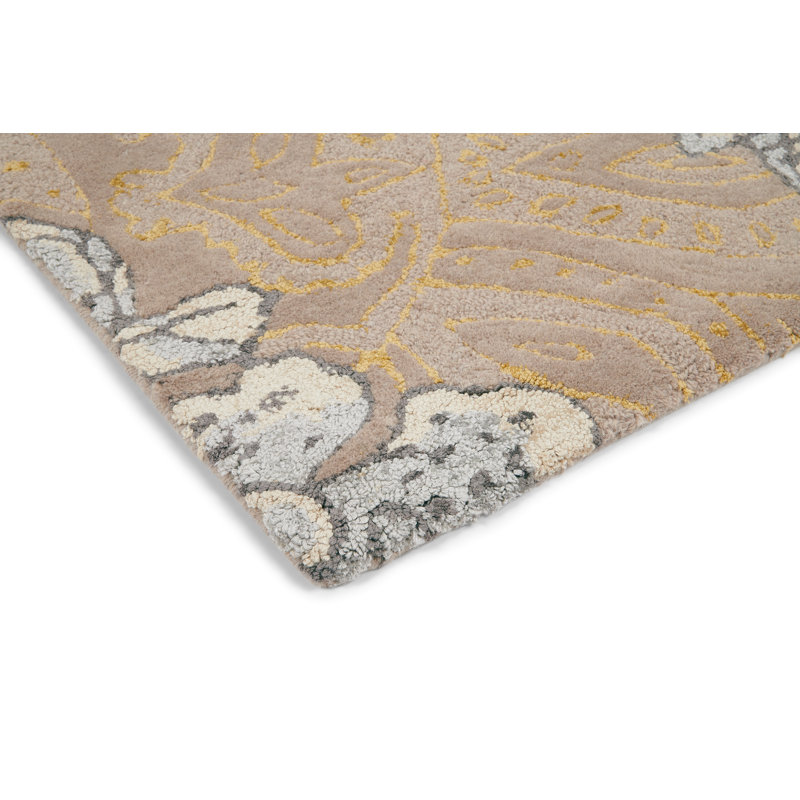 Hand Tufted Area Rug in Gray/White, Rectangle 8'2" x 11'6"