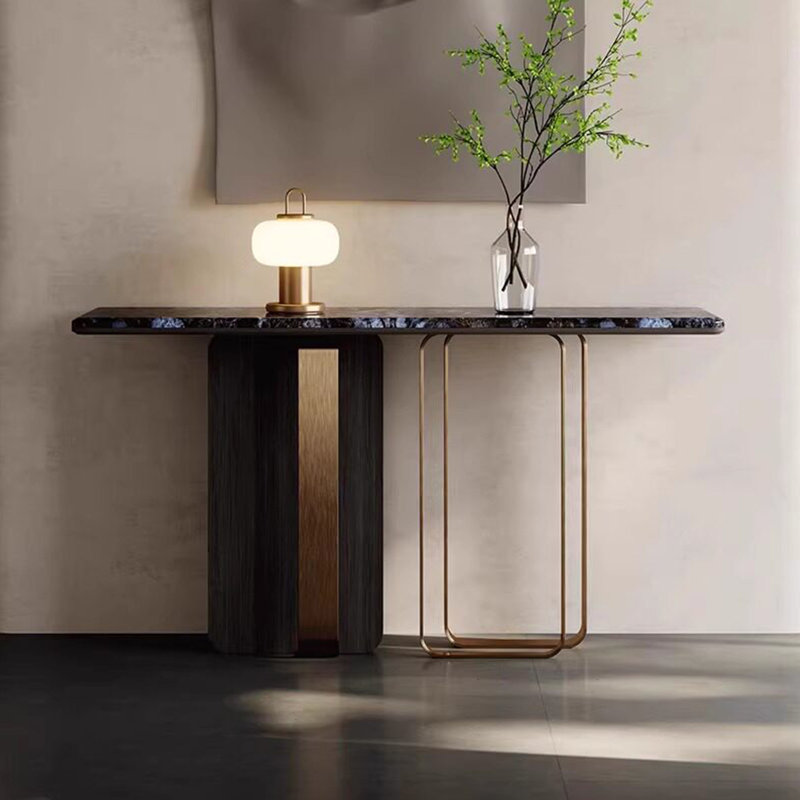 Console en métal de style italien, H 33,4 po x l 47,2 po x P 13,7 po