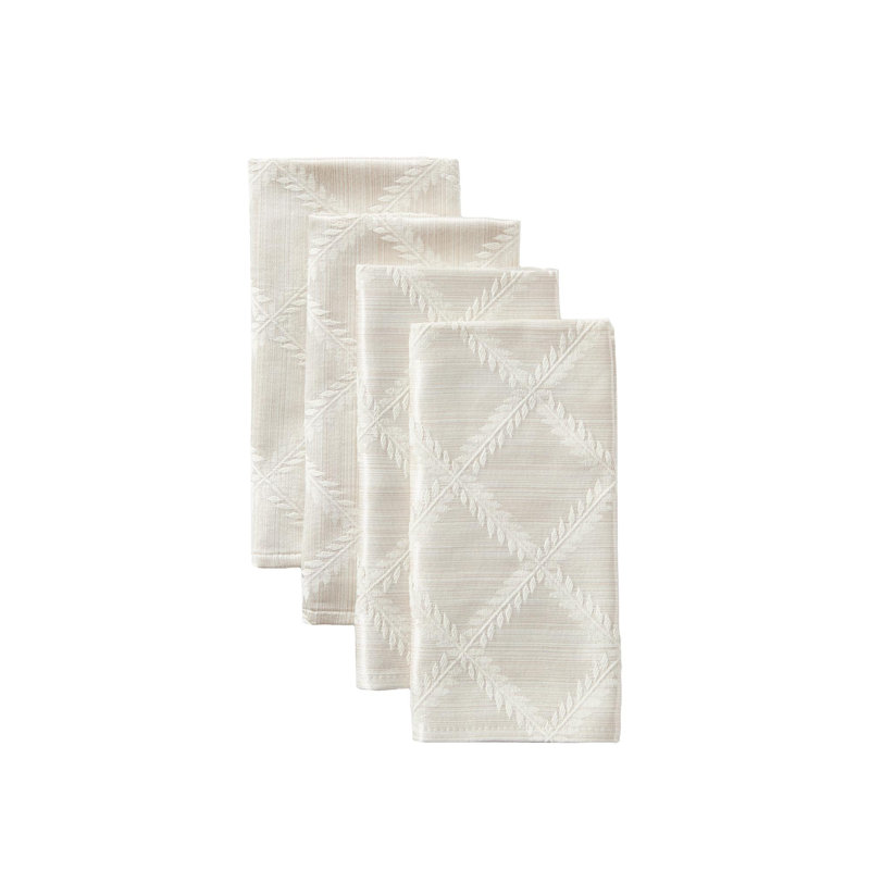 Serviettes Lenox Laurel, Platine